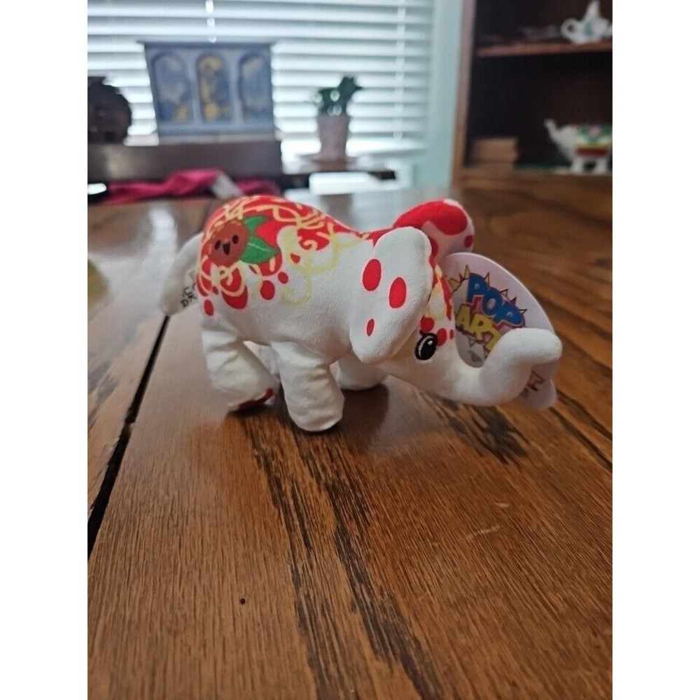 New Pop Art Soft Elephant Aldente Bean Filled Collectible Plush